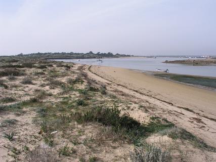 Ingang lagune bij Tavira