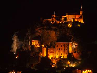 Rocamadour bij nacht