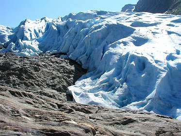 De Svartisen gletsjer