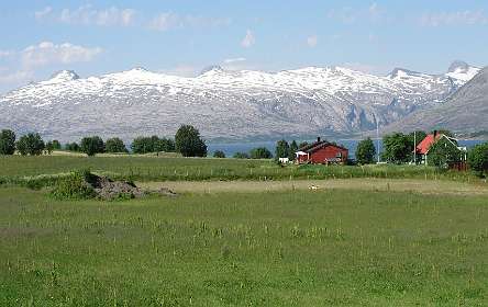 Blik over het Ranfjorden