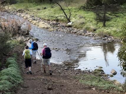 Hier moesten we weer het water door
