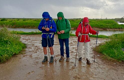 Door de regen besloten we de route in te korten