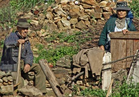Boer en boerin in Casas Altas