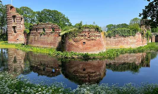 De Ruine van Batenburg, hier stond het oudste kasteel van Gelderland.