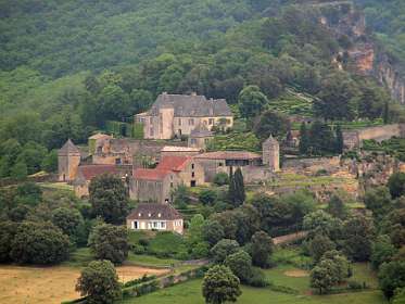 Het kasteel van Marqueyssac vanaf het uitkijkpunt
