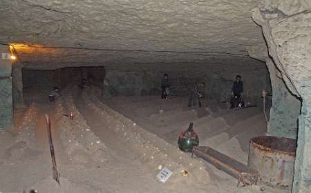 Champignon kwekerij in de grotten