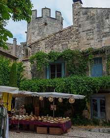 De woensdag markt in Saint-Rémy de Provence