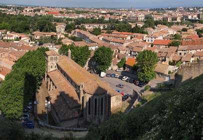 Uitzicht op Carcassonne