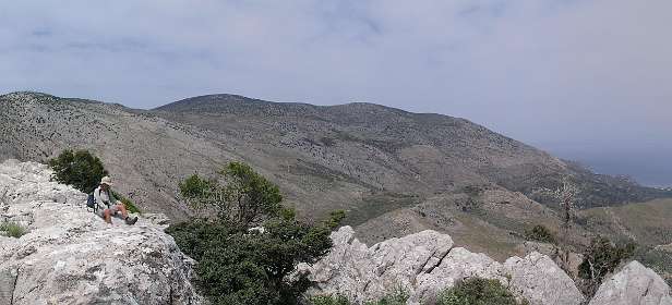 360 graden panorama vanaf de berg Grias