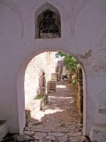 In het klooster Moni Moudon