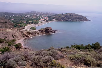 De kust voor Volissos