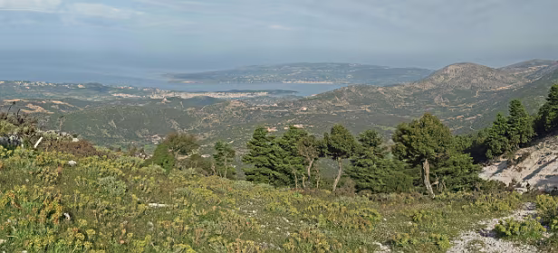 Panorama in de richting van Argostoli