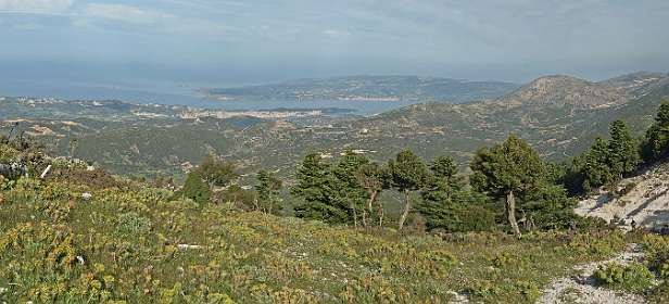 Panorama in de richting van Argostoli