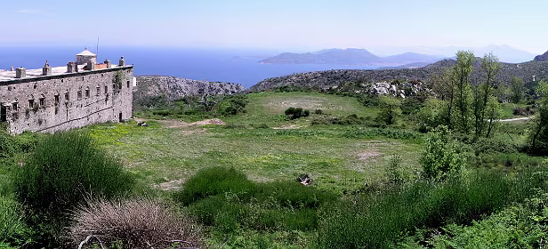 Panorama bij klooster Moni Vronda