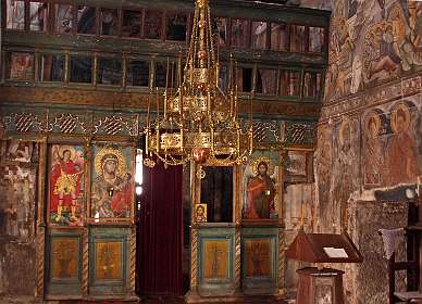 Iconostase in het Treskavec klooster