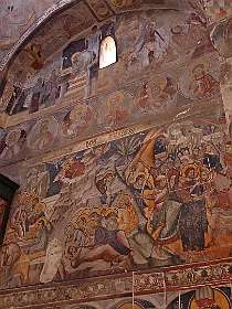 Fresco's in het Treskavec klooster