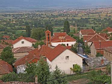 het dorp Veljusa