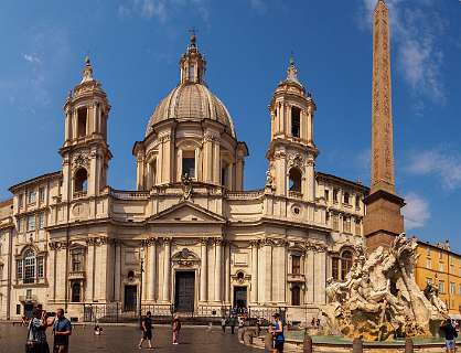 Rome<br>Baseliek Sant'Agnese in Agone aan het Piazza Navona