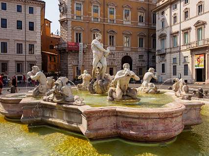 Rome<br>Fontana del Moro op de Piazza Navona