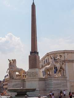 Rome<br>La fontana dei Dioscuri op het Plaza del Quirinal