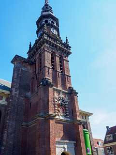Toren van de [Nieuwe Kerk](https://nl.wikipedia.org/wiki/Nieuwe_Kerk_(Haarlem^)