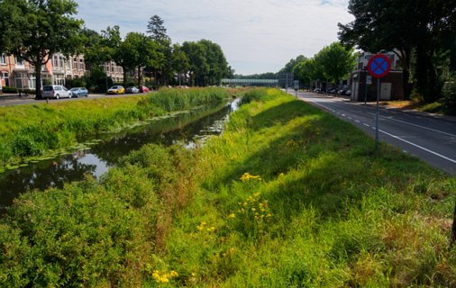 Het kanaal Almelo-Nordhorn, hier langs lopen tot aan het gemaal