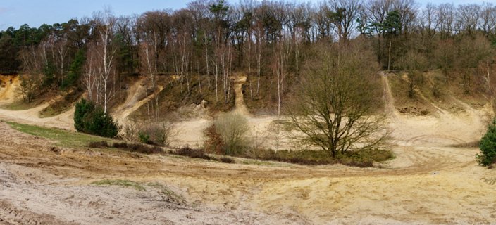 Zandkuil bij Mander/Getelo in Duitsland