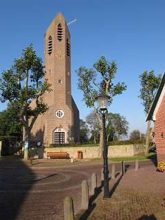 De kerk van De Waaltoen hij nog niet in de steigers stond,